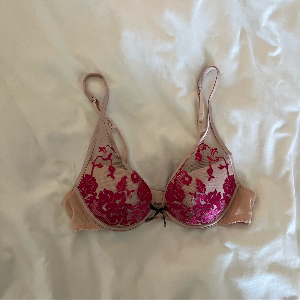 Nordstrom Heidi Klum Intimates Floral Lace Bra Size 32B